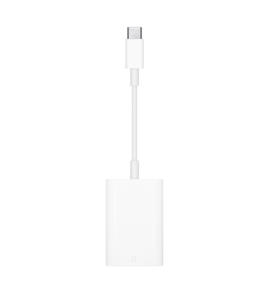 Az USB-C – SD-kártyaolvasó UHS-II-es sebességgel továbbítja a nagy felbontású fotókat és videókat USB-C portos Macedre vagy iPadedre. 